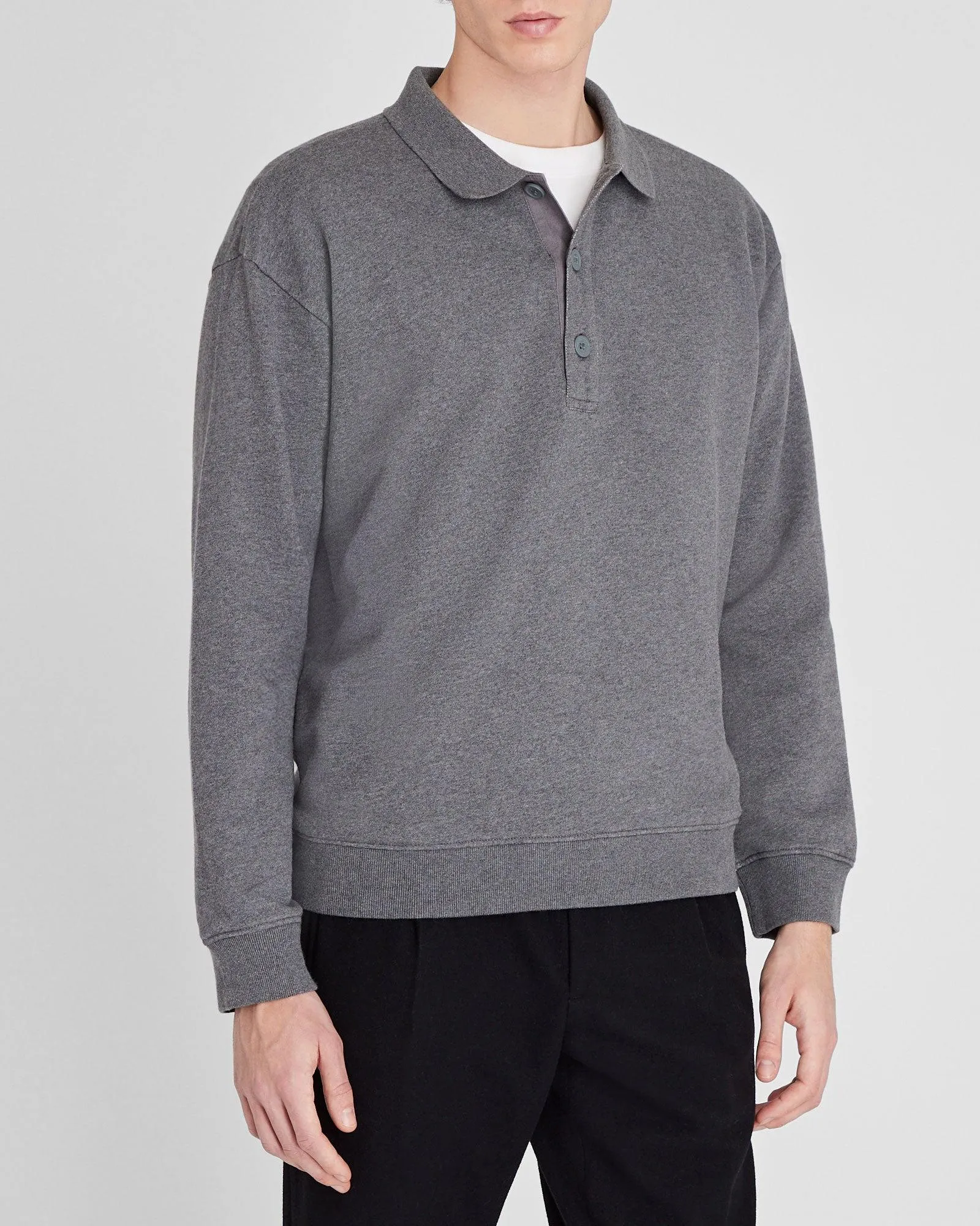 Cotton Sweatshirt Polo