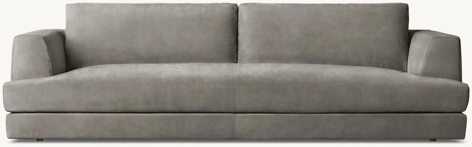 Monza Leather Bench-Seat Sofa
