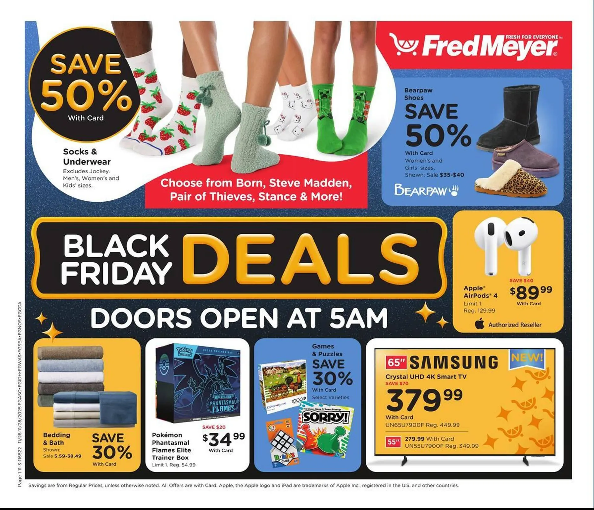 Weekly ad Fred Meyer weekly ad from November 28 to November 28 2025 - Page 1