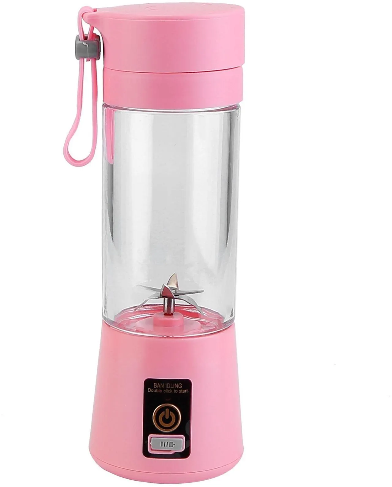 Fresh Fab Finds USB Rechargeable Juicer Blender 6 Blades Powerful Motor - Pink - One size