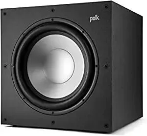 Polk Monitor XT12 Powered Sub - 12" Dynamic Balanced Woofer & 100W Class A/B Amplifier, Low-Resonance MDF Cabinet & Removable Grille, Dolby Atmos & DTS:X Compatible, Midnight Black