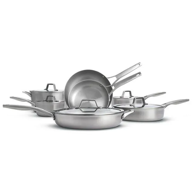 Calphalon Premier 12-Piece Triply Stainless Steel Cookware Set