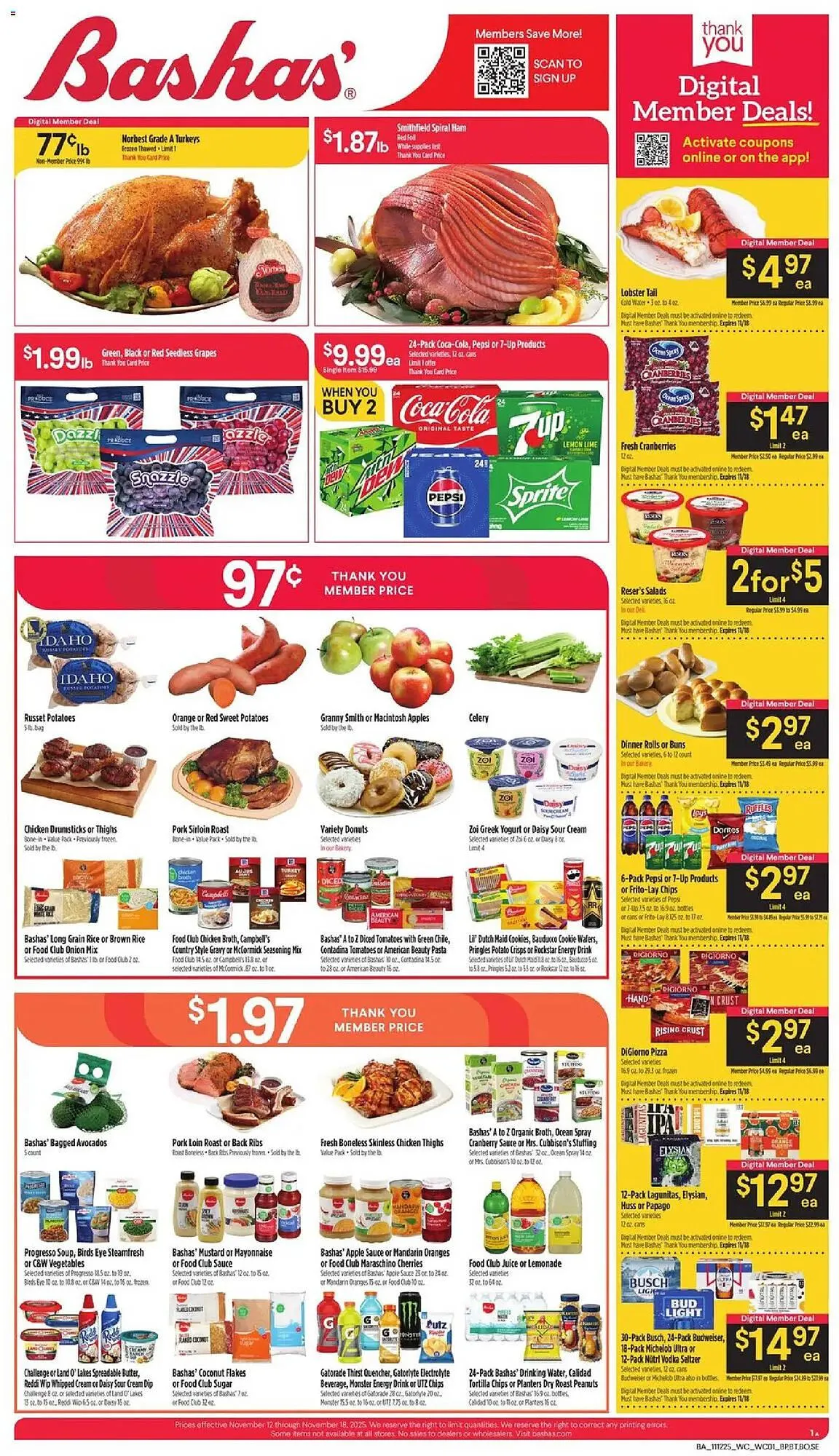 Weekly ad Bashas' weekly ad from November 12 to November 19 2025 - Page 1