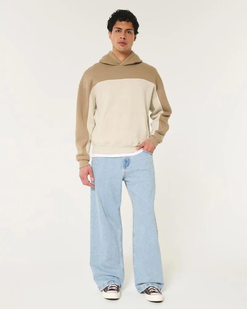 Light Wash Super Baggy Jeans