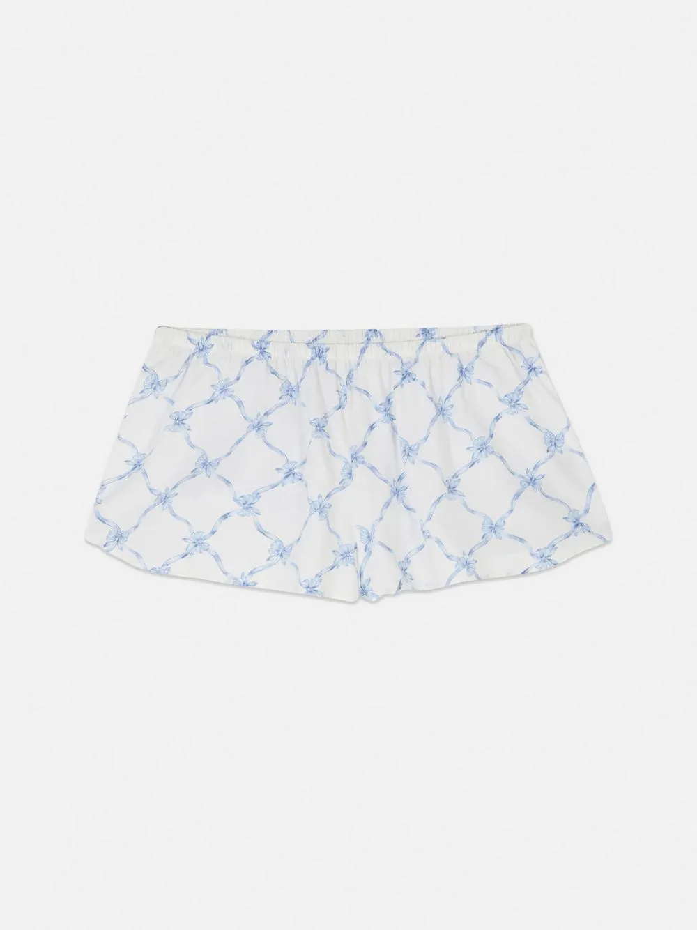 Bow Print Pajama Shorts