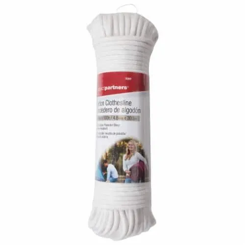 Project Partners® Cotton Clothesline Rope - White