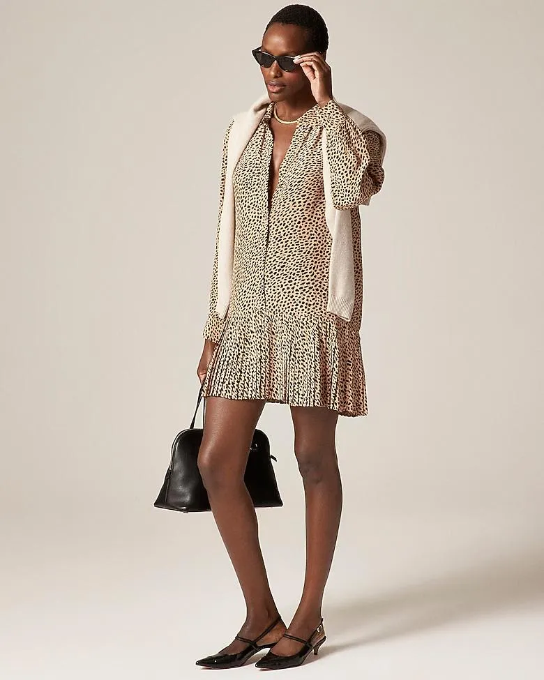New Amelia shirt-dress in cheetah print