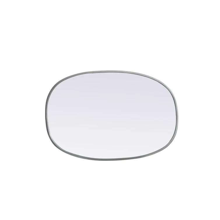 Sabine Metal Curved Oval Wall Mirror