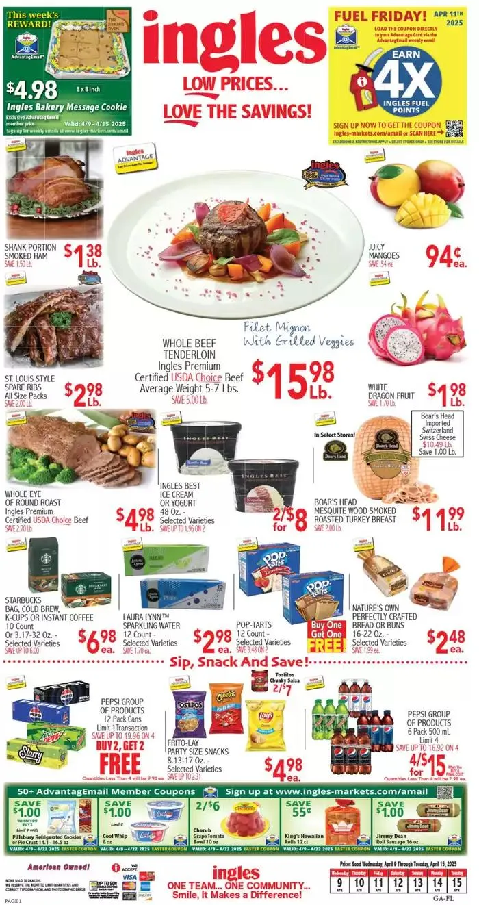 Weekly ad Discover attractive offers from April 9 to April 16 2025 - Page 1
