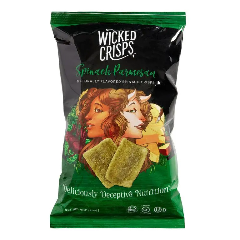Wicked Spinach Parmesan Crisps
