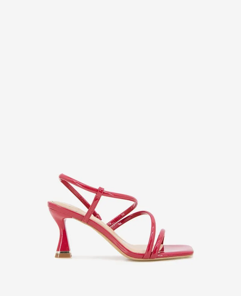 Dreama Patent Strappy Heel Sandal - RED PATENT