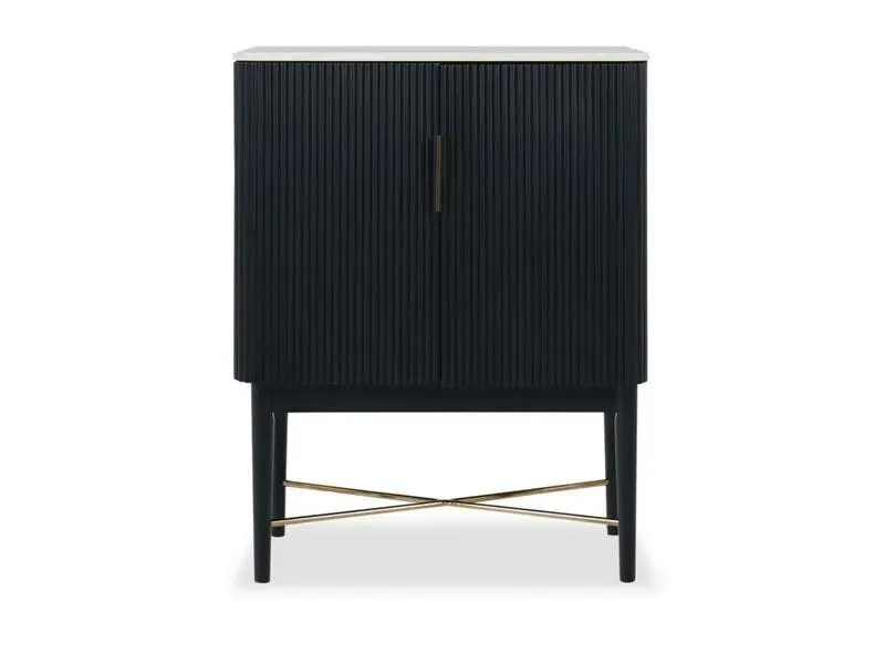 Vida Marble Top Wine Cabinet