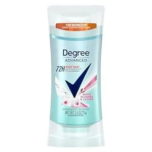 Degree Advanced Protection Antiperspirant Deodorant White Flowers & Lychee for 72-Hour Sweat & Odor Control for Women, with Body Heat Activated Technology, 2.6 oz
