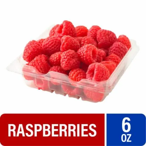 Fresh Red Raspberries - 6 OZ Clamshell
