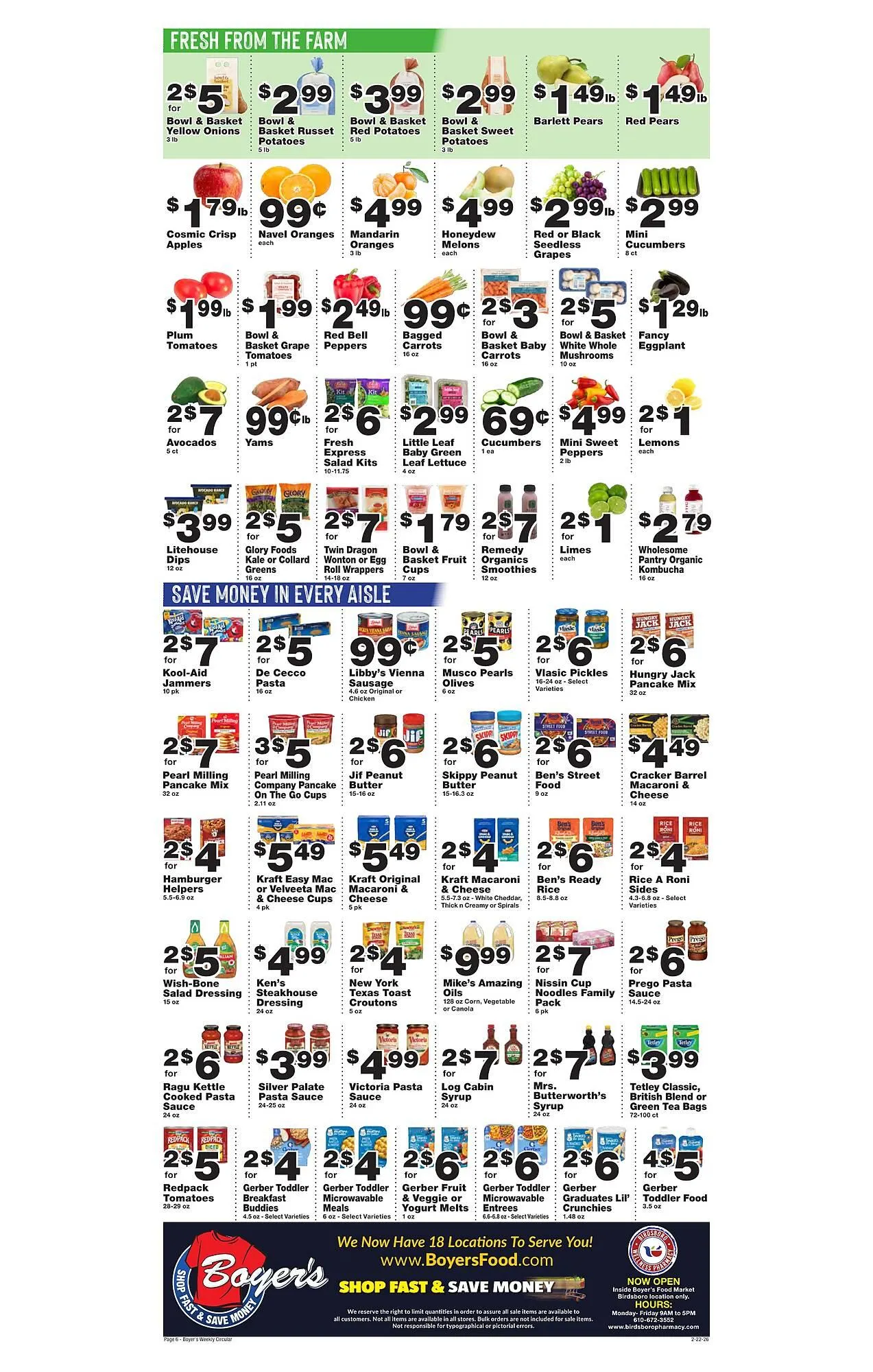 Weekly ad Boyer's Food Markets weekly ad from February 22 to February 28 2026 - Page 6