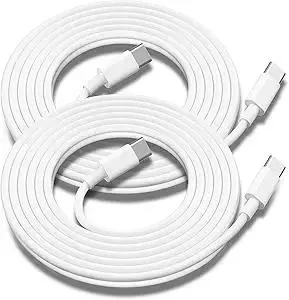 USB C to USB C Charging Cable for Apple 2Pack 10ft,Long Type C to C Fast Charger Cord for iPhone 15/16,15/16 Pro,15/16 Plus,15/16 Pro Max, for MacBook Pro/Air, for IPad Air 4/5/Mini 6/Pro 12.9/11 60W