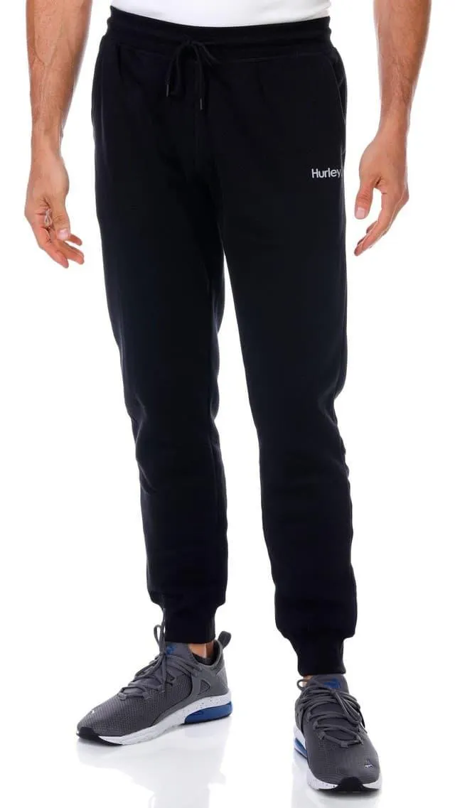 Hurley Mens One & Only Logo Drawstring Jogger Sweatpants