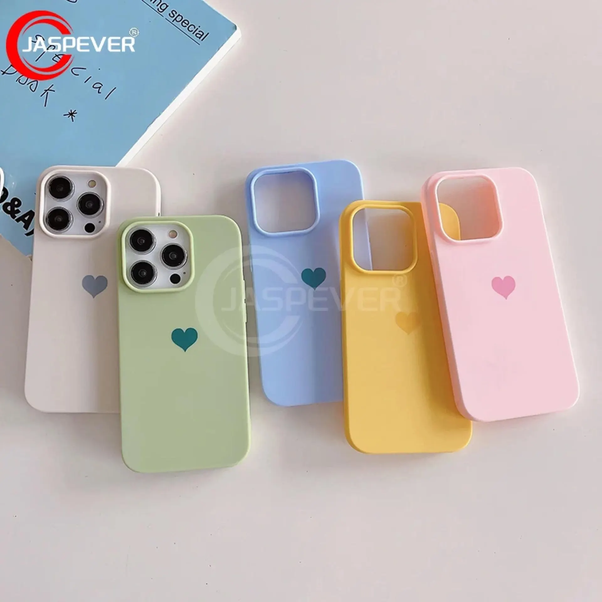 Funda de silicona mate de lujo con diseño de amor, suave, color caramelo, para iPhone 15, 14 Plus, 13, 12 Mini, 11 Pro Max, SE 2022, 2020, carcasa trasera ultrafina