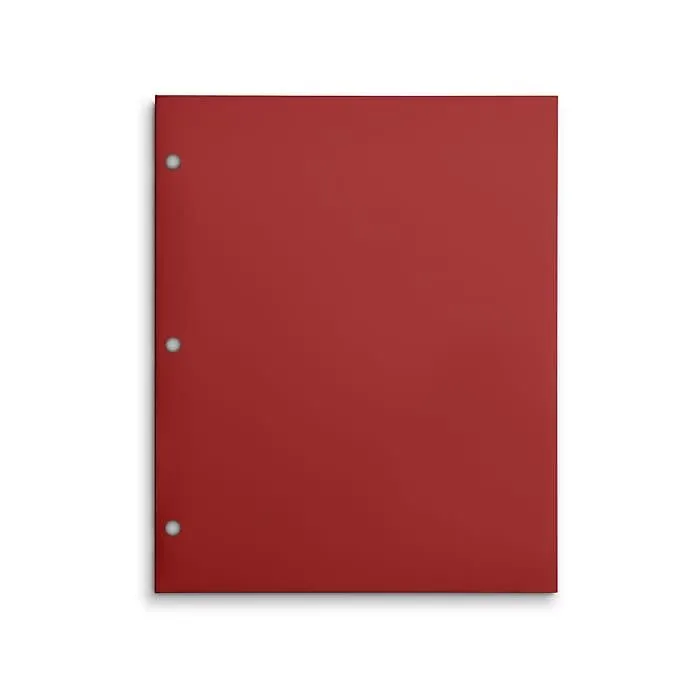 Staples 3-Hole Punched 4-Pocket Paper Folder,