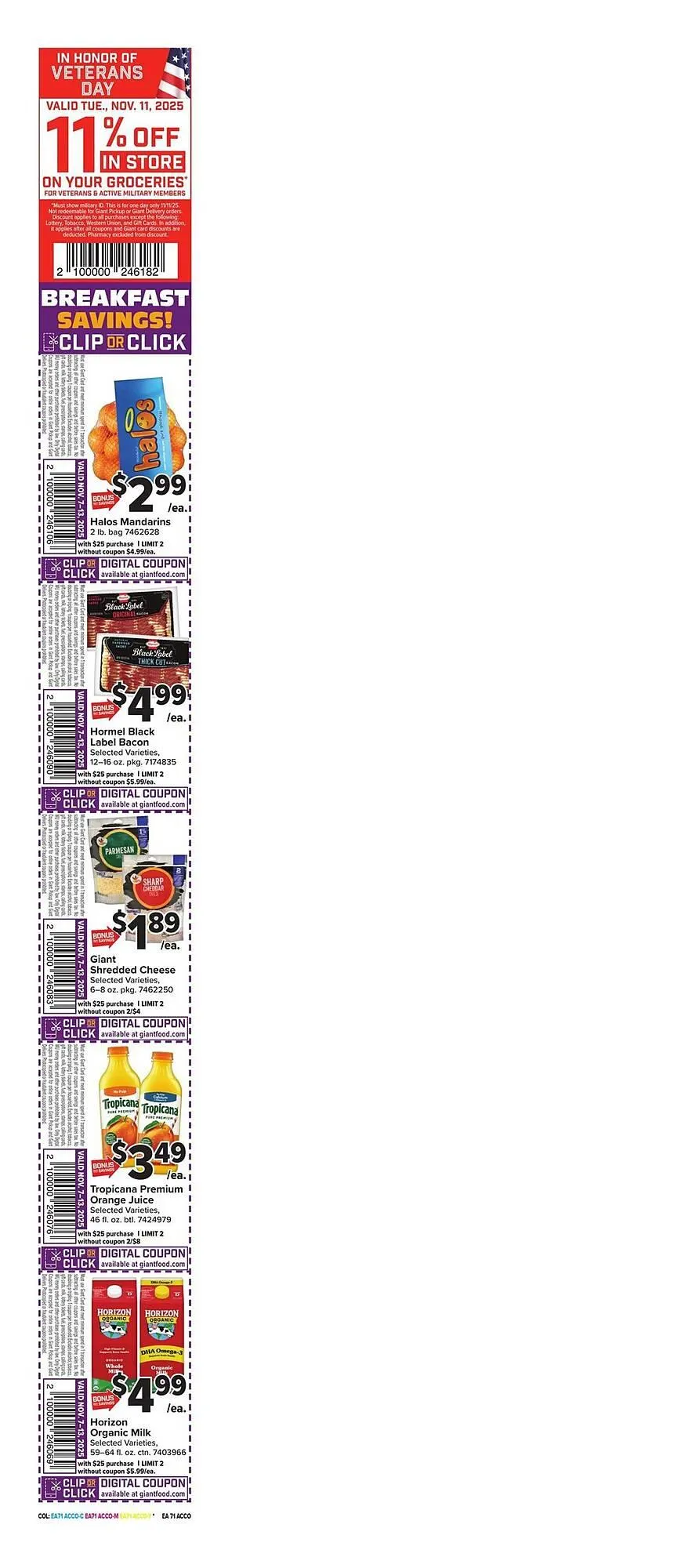 Weekly ad Giant Food weekly ad from November 7 to November 13 2025 - Page 2