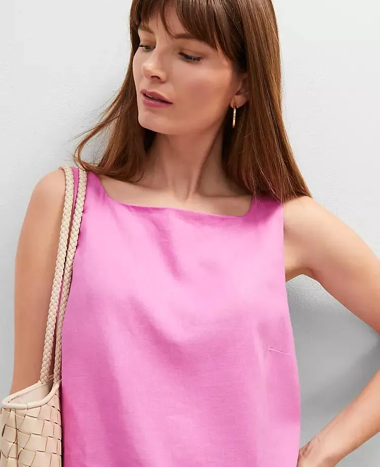 Linen Blend Tank Top