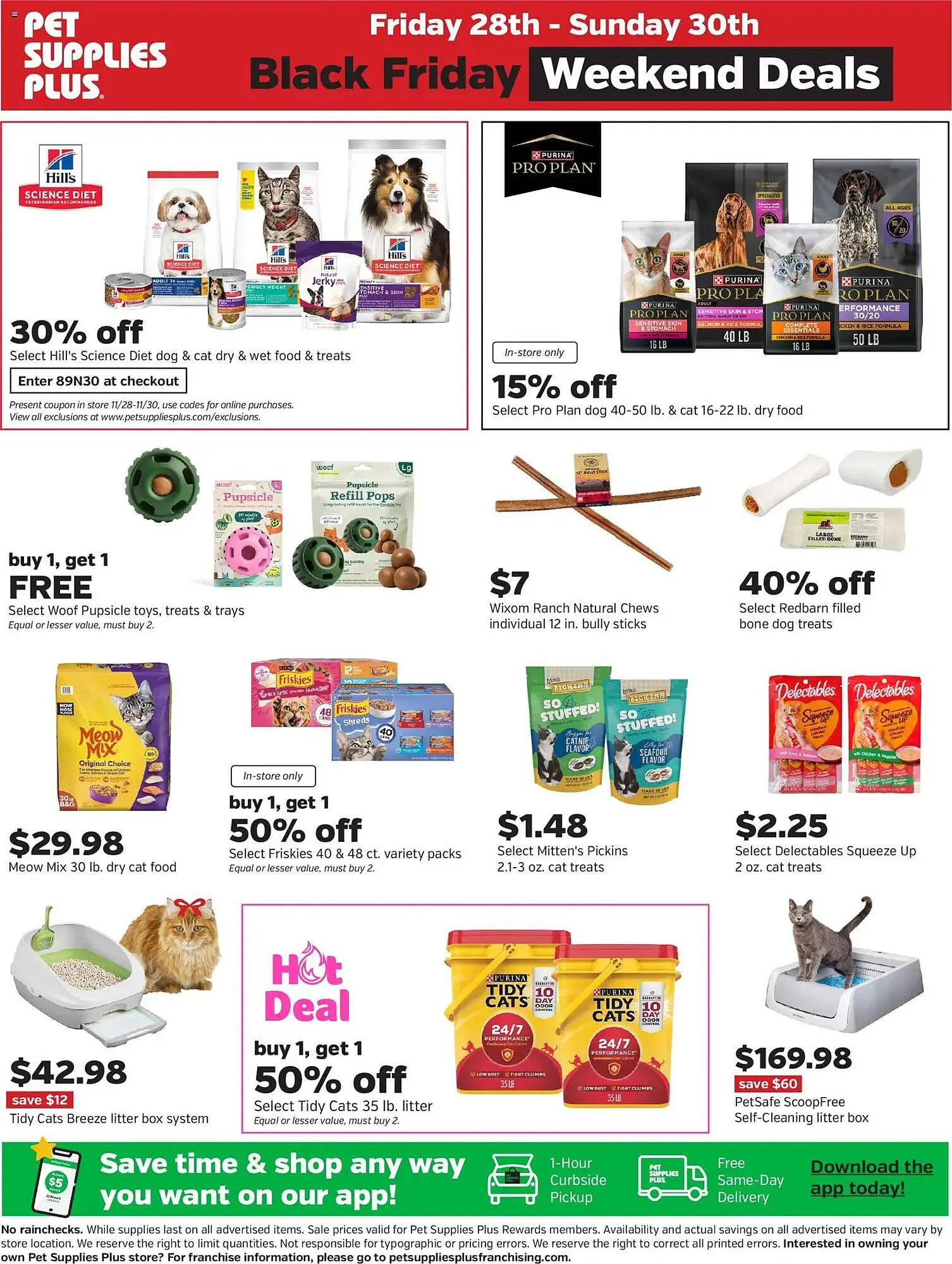 Weekly promotion Pet Supplies Plus flyer spanning from November 24 to November 30 2025 - Page 10 for Catalogue 365