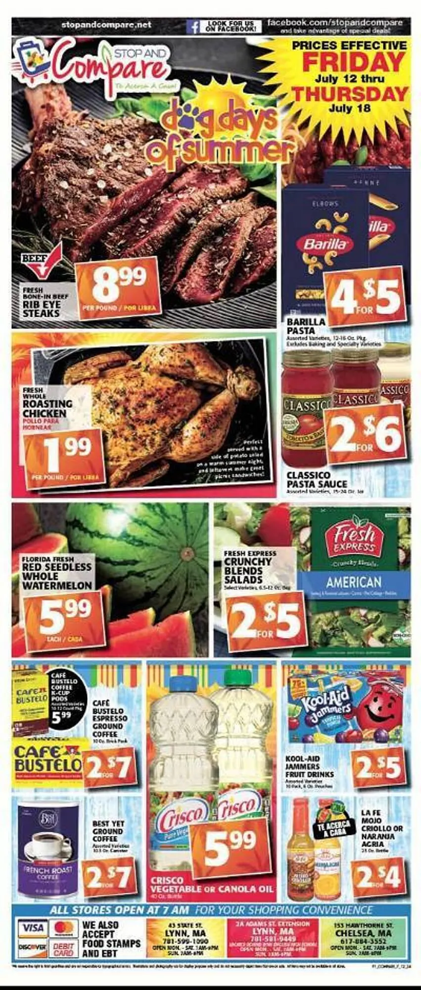 Weekly ad Stop and Compare Markets Weekly Ad from July 12 to July 18 2024 - Page 1
