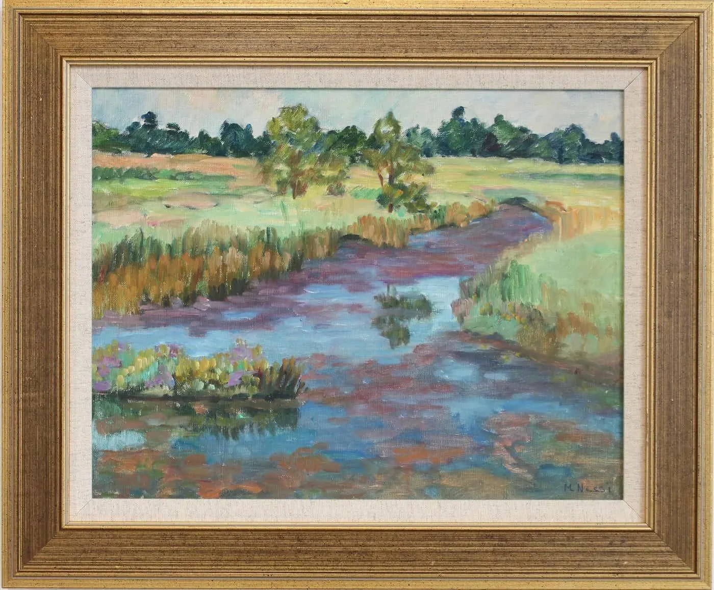 Marie-Lucie Nessi-Valtat The Pond of Flowers circa 1960s