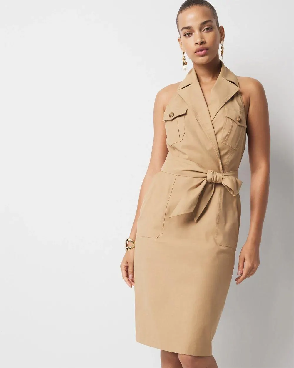 Trench Wrap Mini Dress