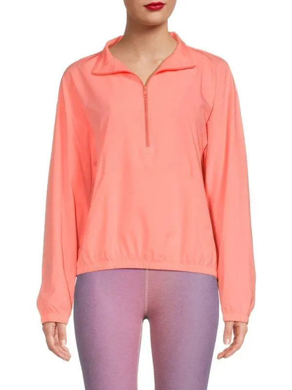 Drop Shoulder Quarter Zip Pullover