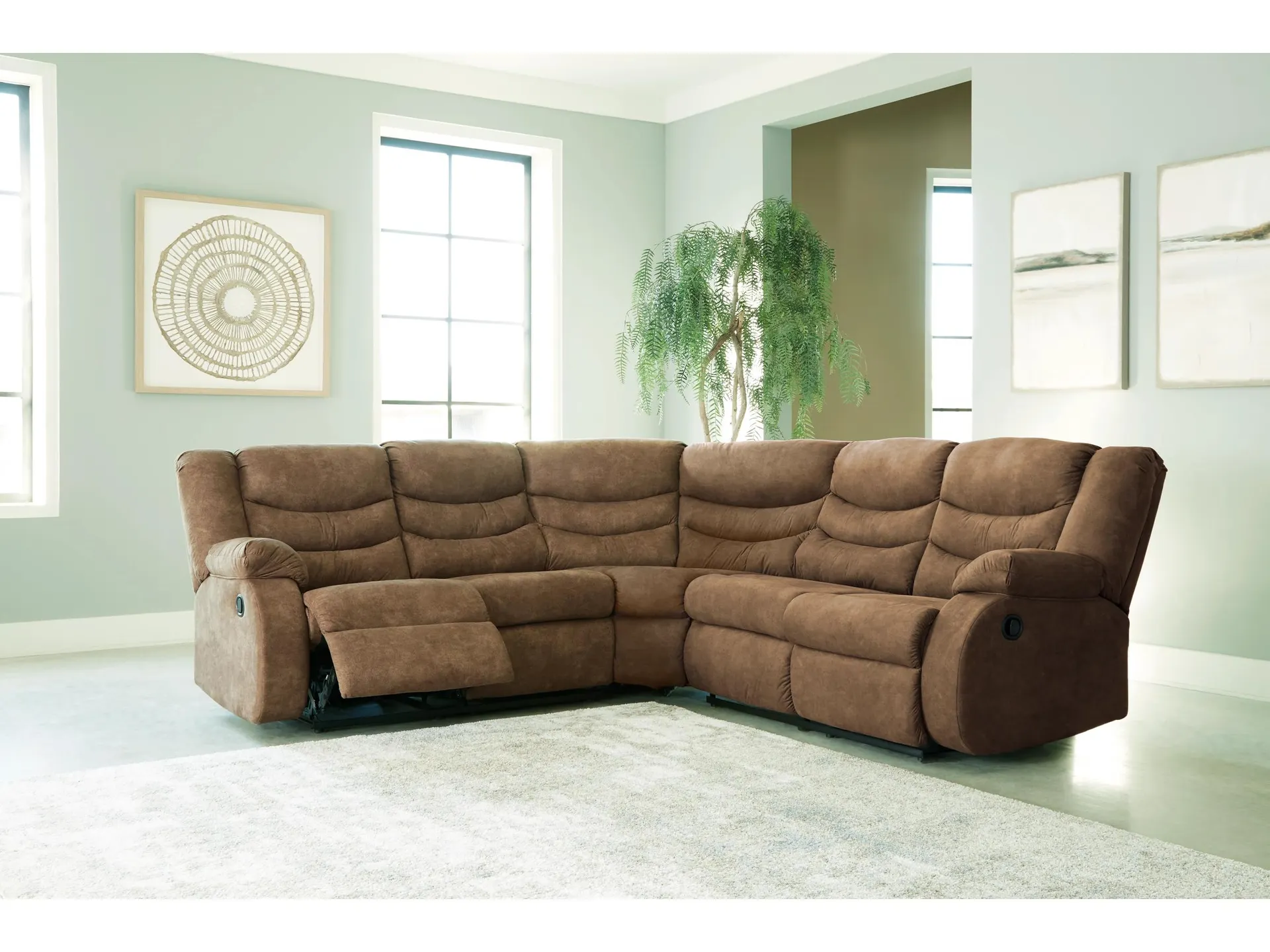 Partymate 2-Piece Manual Reclining Sectional