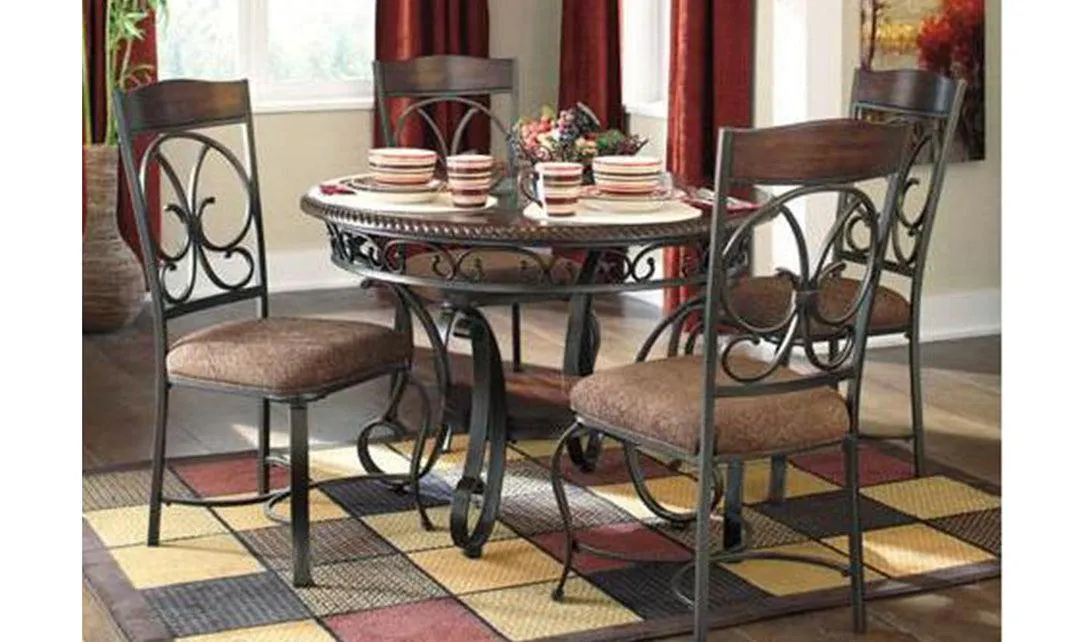 Ashley Grace Classic 4-Seater Round Dinette Set
