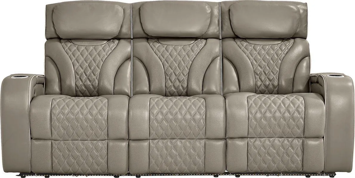 Horizon Ridge Leather Triple Power Reclining Sofa