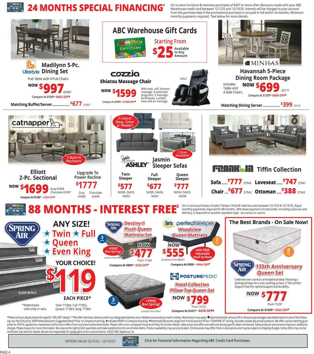 Weekly ad ABC Warehouse Current weekly ad from December 7 to December 13 2025 - Page 4