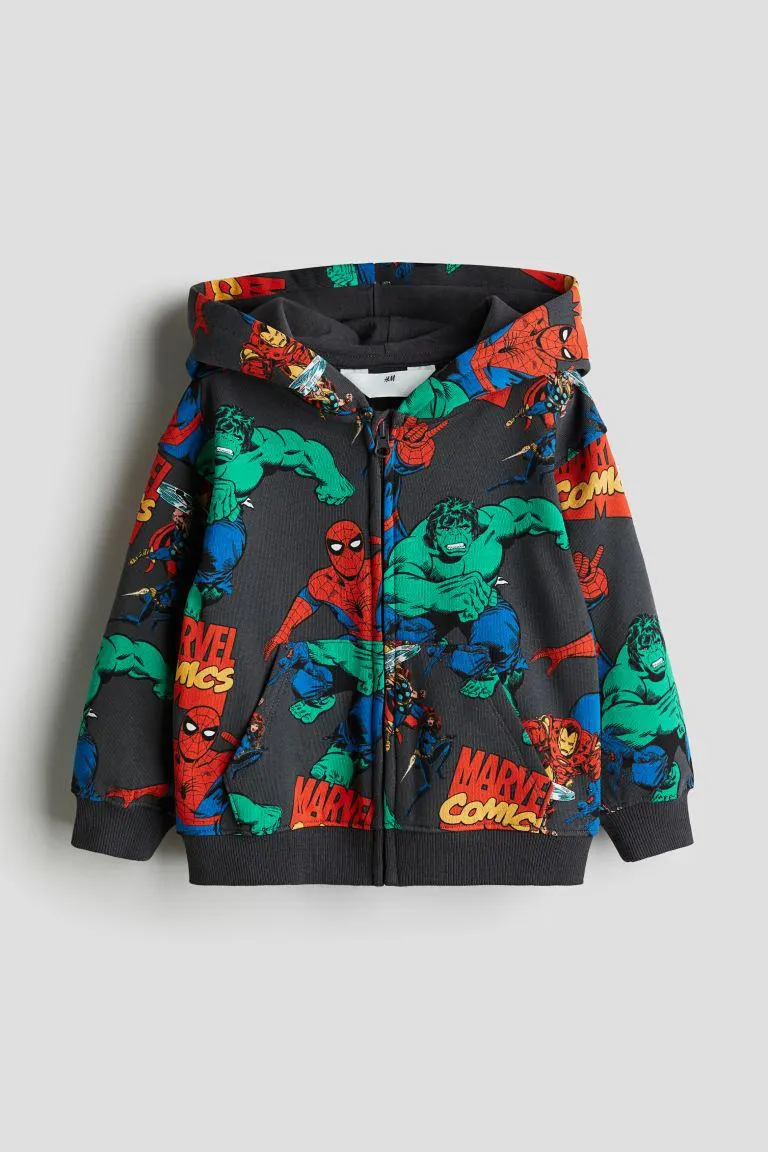 Printed Hooded Jacket