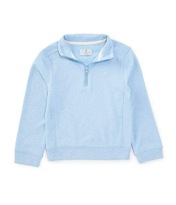 Little Boys 2T-7 1/4 Zip Slub Pullover