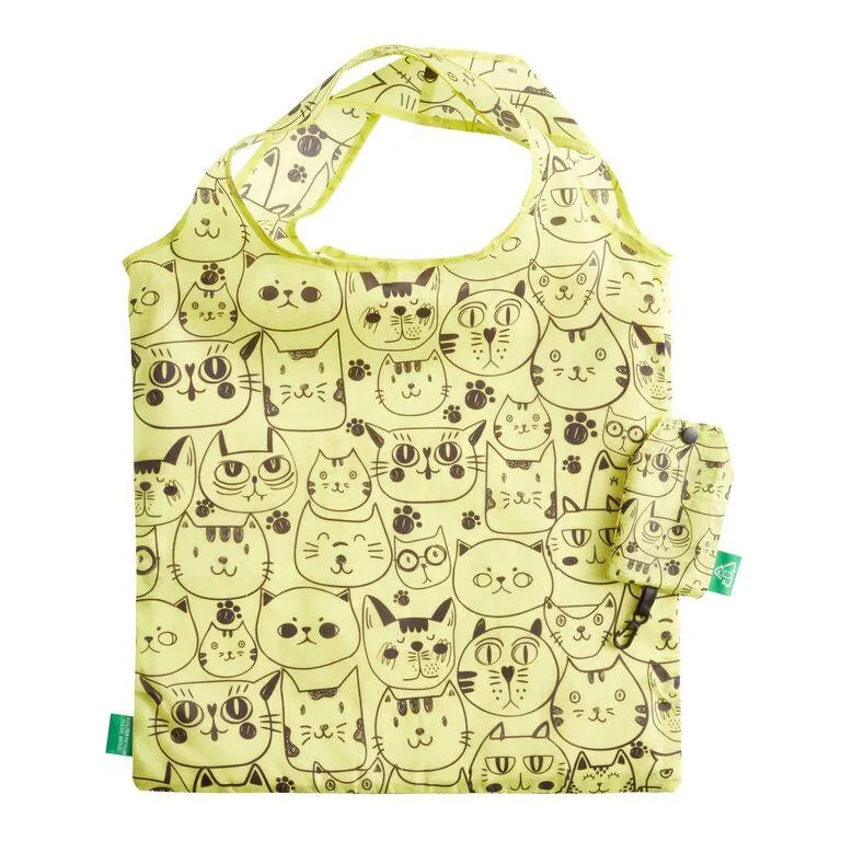 Recycled Fabric Foldable Tote Bag