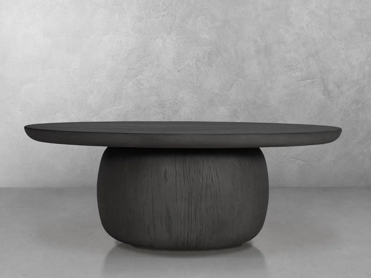 JoJo Fletcher Pauline 46"W Oak Coffee Table - Black