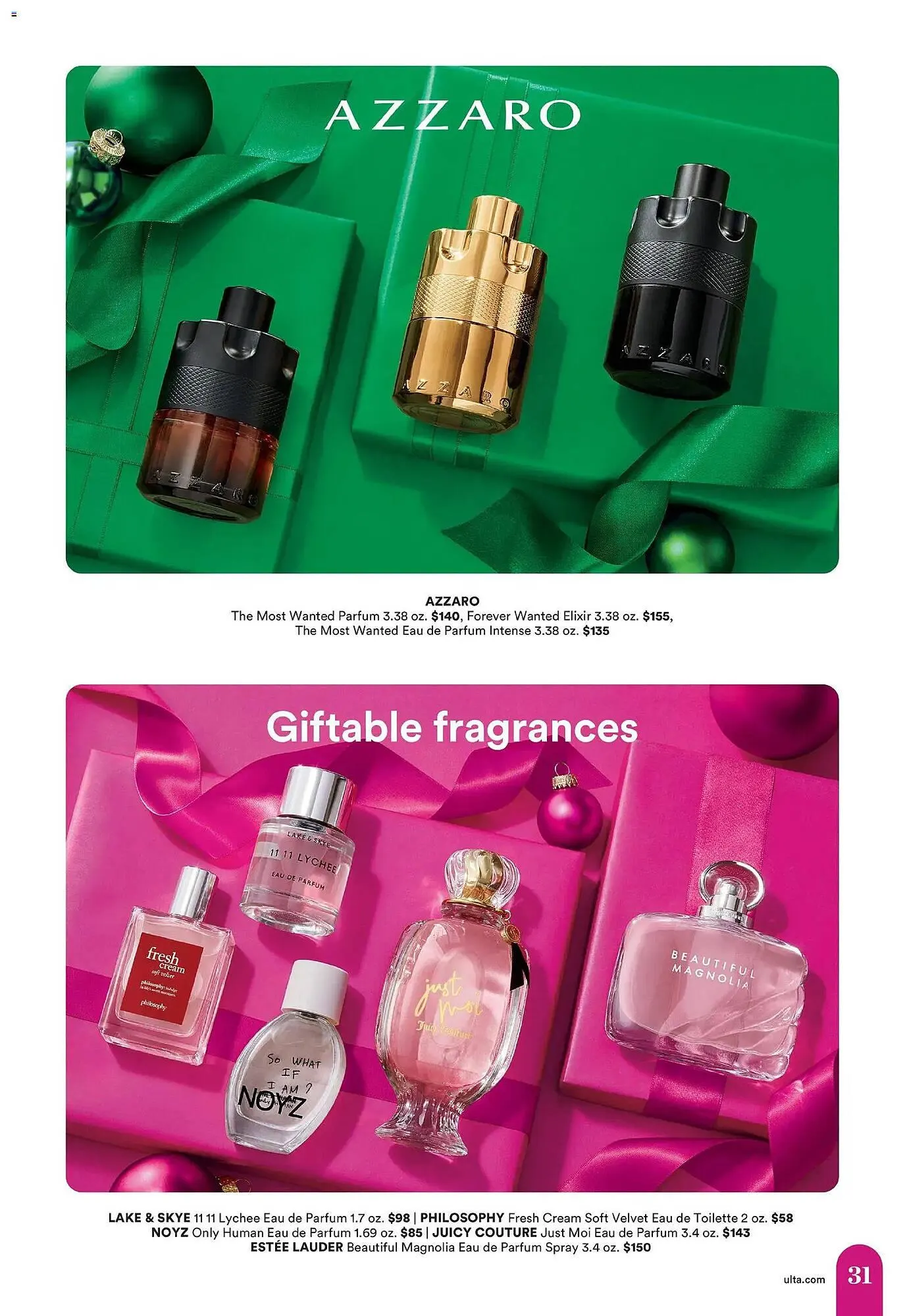 Weekly promotion Ulta Beauty weekly ad spanning from December 8 to January 2 2026 - Page 31 for Catalogue 365