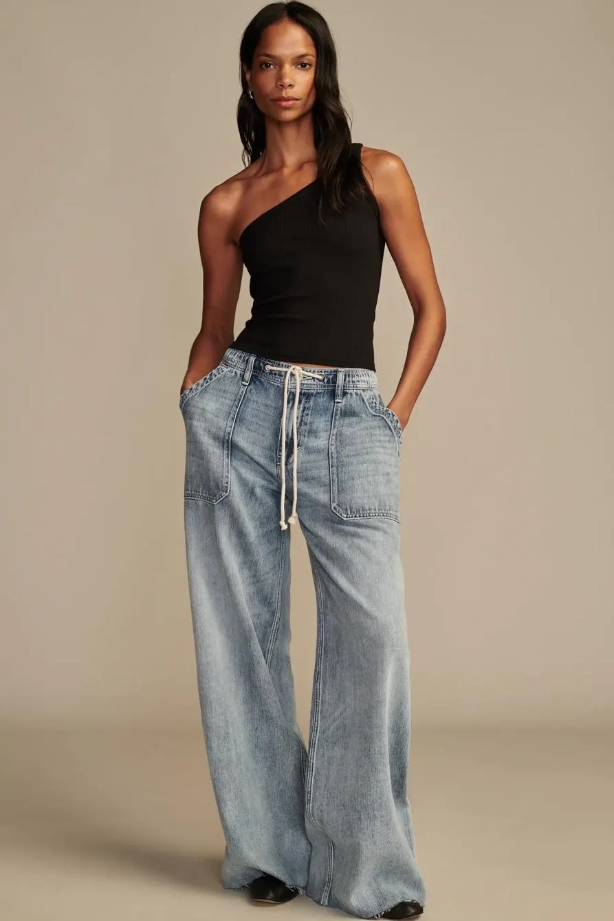 patch pocket pull on jean