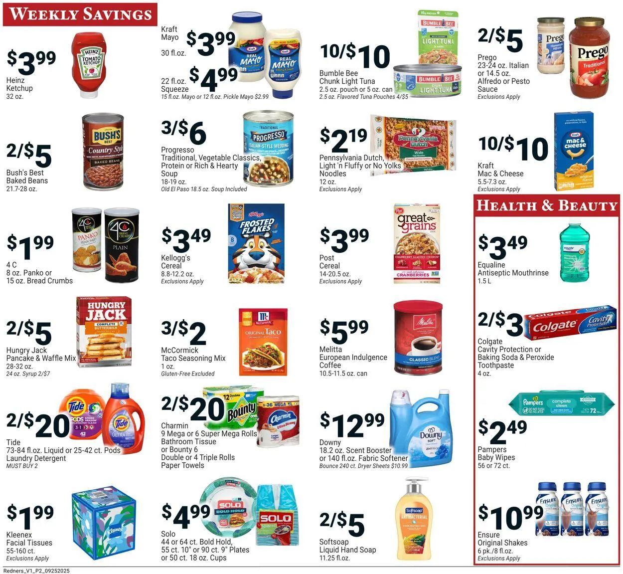 Weekly ad Redner’s Warehouse Market Current weekly ad from September 25 to October 1 2025 - Page 2