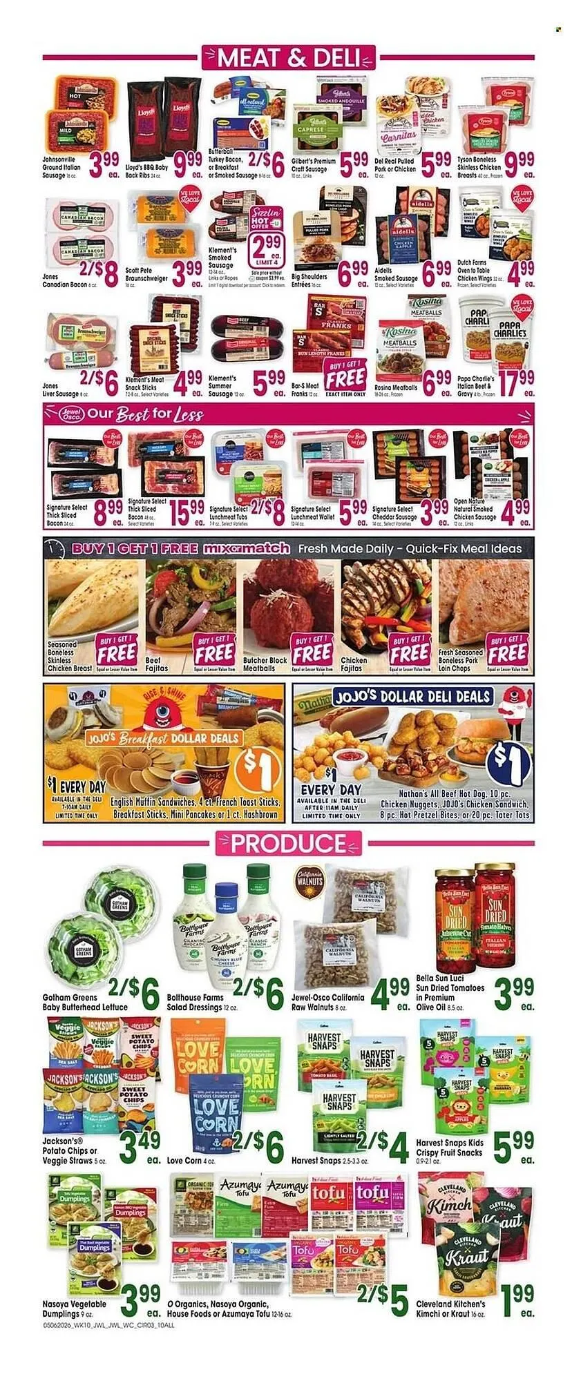 Weekly promotion Jewel-Osco weekly ad spanning from May 6 to May 12 2026 - Page 3 for Catalogue 365