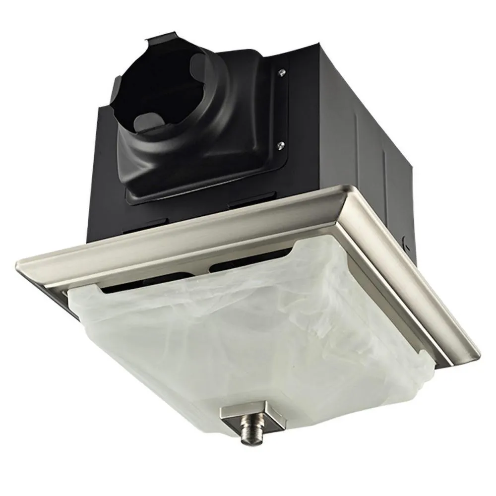 Tuscany® Brushed Nickle 110CFM Ceiling Exhaust Bath Fan with LED Light