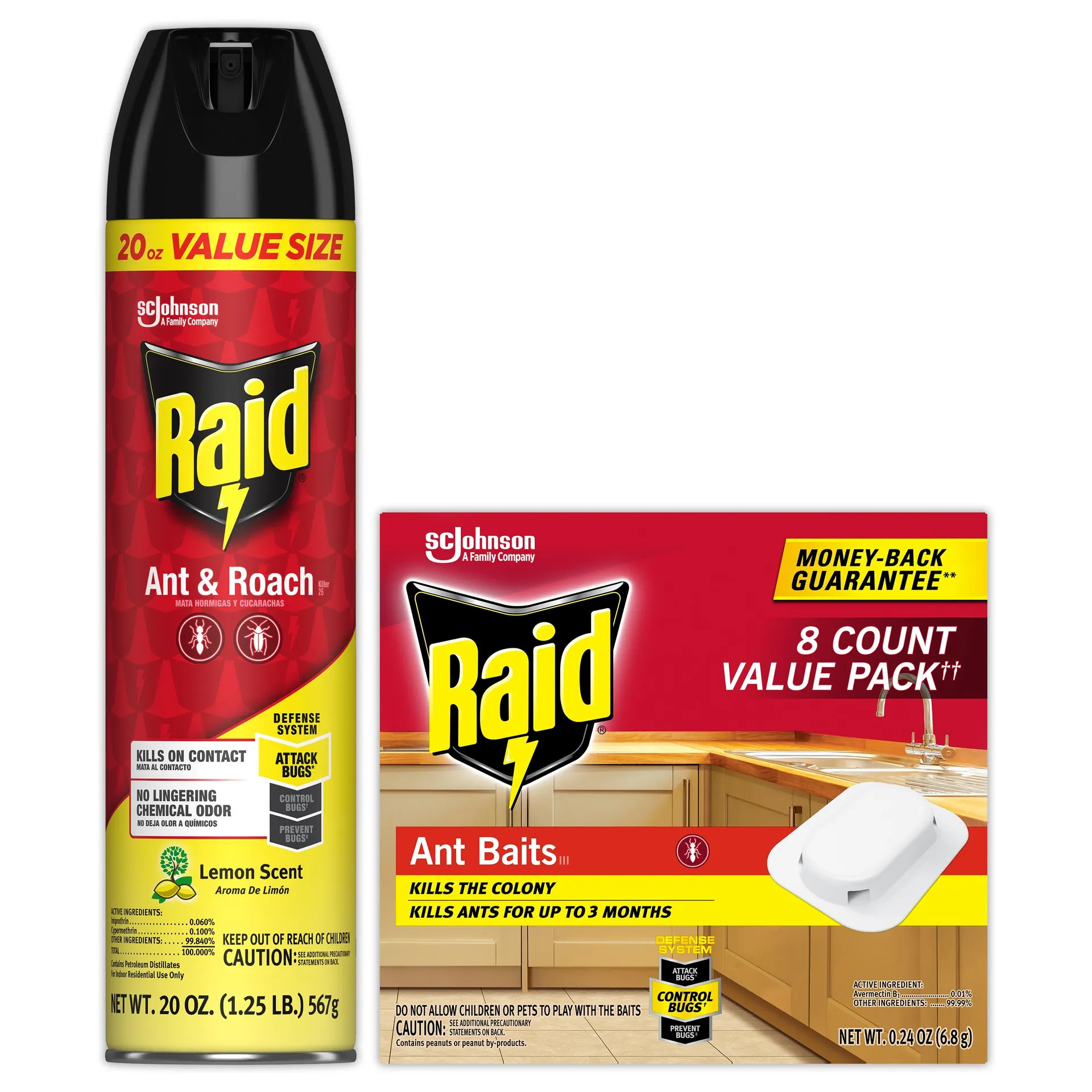 Raid Indoor Ant Killer and Bug Spray Bundle