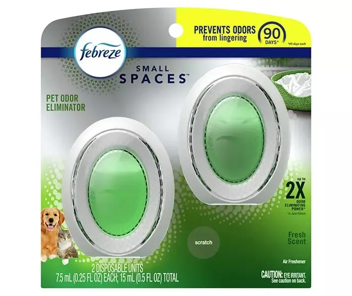 Fresh Pet Odor-Eliminating Small Spaces Air Freshener, 2-Pack