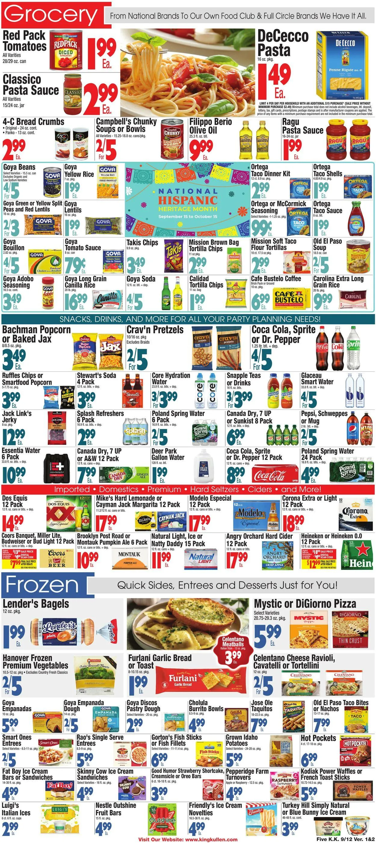Weekly promotion King Kullen Current weekly ad spanning from September 11 to September 18 2025 - Page 5 for Catalogue 365