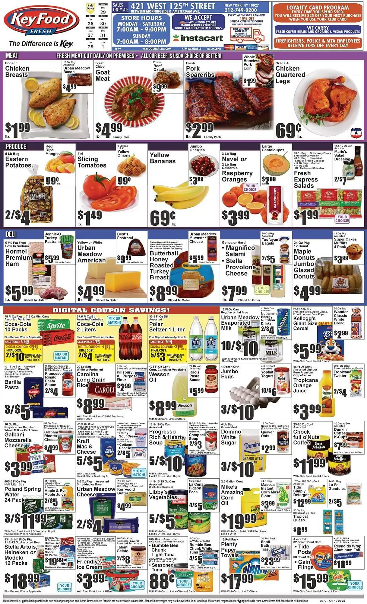 Weekly ad Key Food circular from December 26 to January 1 2026 - Page 1