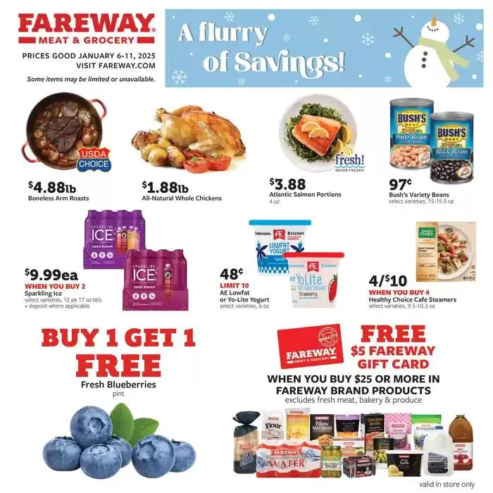 Weekly ad Fareway weekly ad from January 6 to January 13 2025 - Page 1