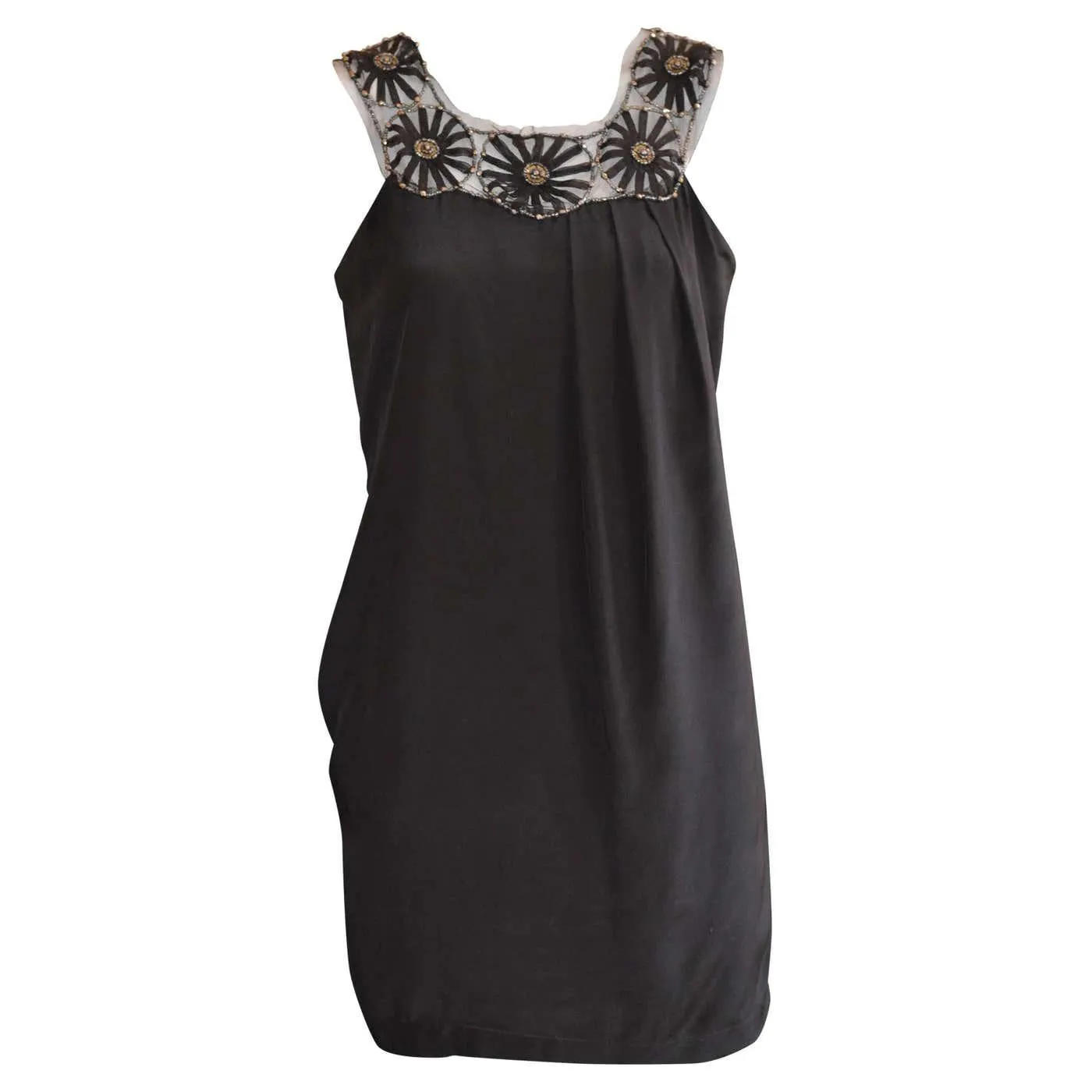 Philosophy Di Alberta Ferretti Black Silk Dress