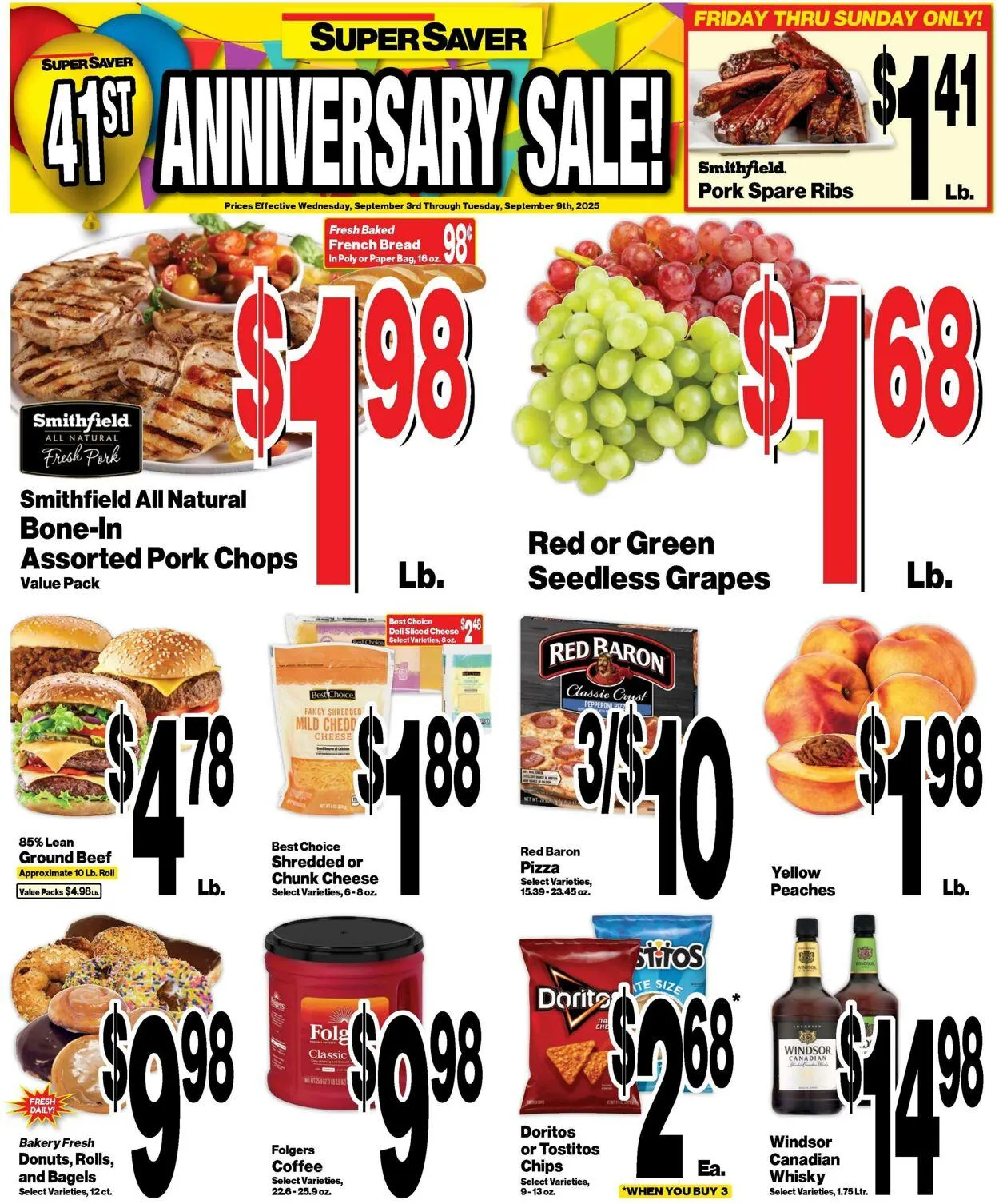 Weekly ad Super Saver from September 3 to September 10 2025 - Page 1